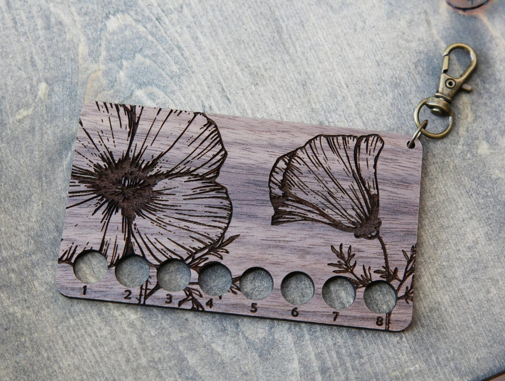 Poppy Embroidery Floss Storage Holder