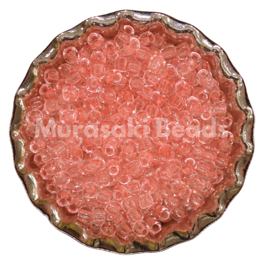 Size 11 - Murasaki Glow Pink Peach-Green Beads