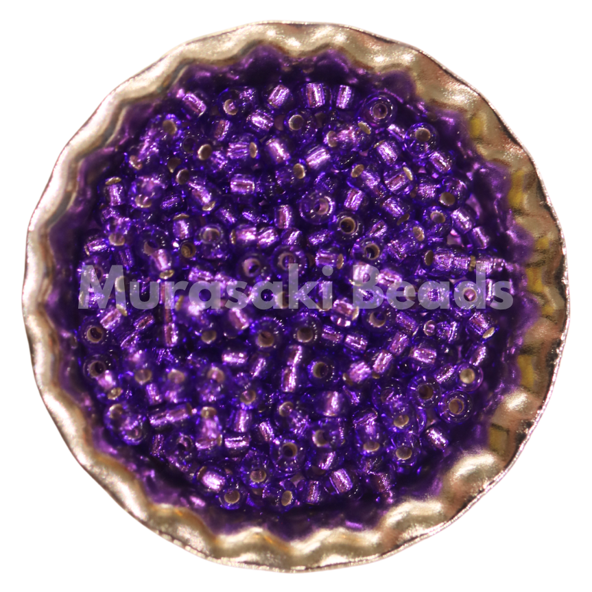 Size 11 - Murasaki Purple Silver Lined Beads