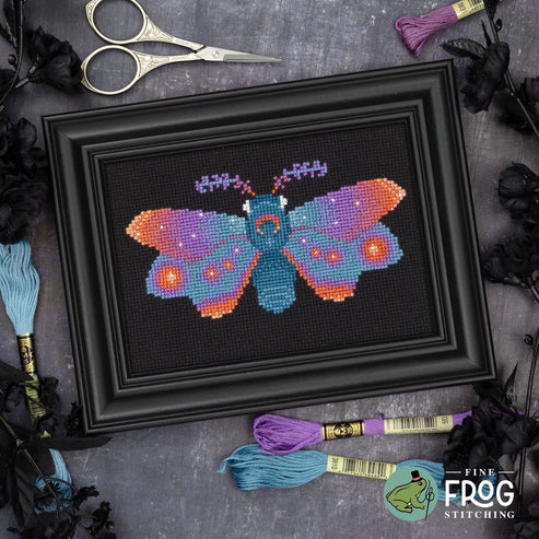 Rising Sun Moth - Cross Stitch Pattern