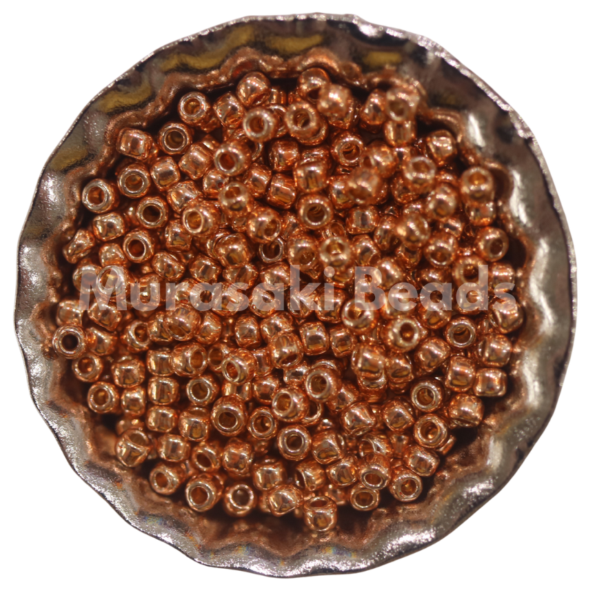 Size 11 - Murasaki PermaFinish Rose Gold Beads