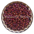 Size 11 - Murasaki Dk. Red Matte AB Beads