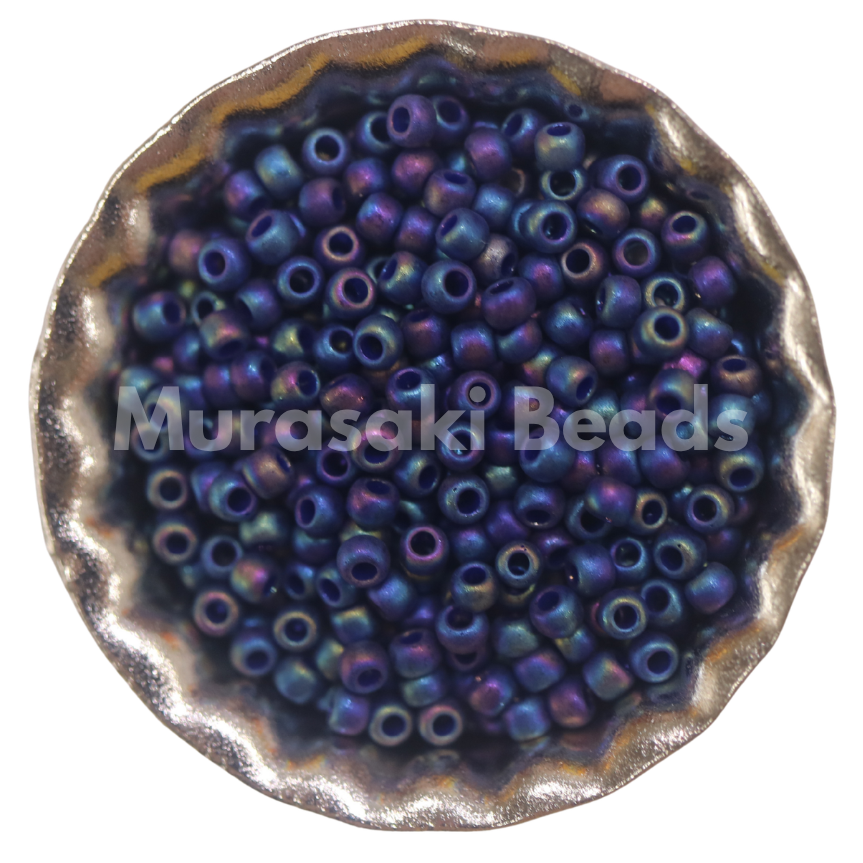 Size 11 - Murasaki Navy Blue Matte AB Beads