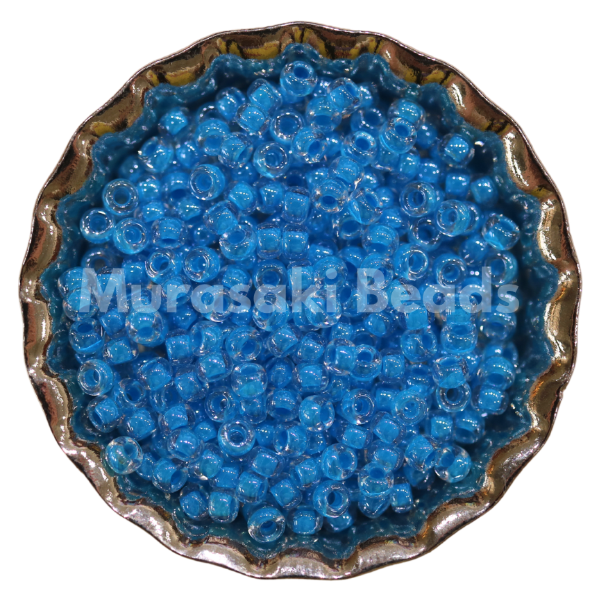 Size 11 - Murasaki Crystal Neon Blue CL Beads