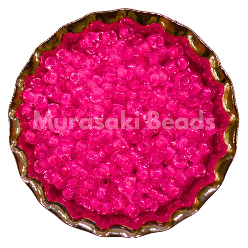 Size 11 - Murasaki Crystal Neon Dk. Pink CL Beads