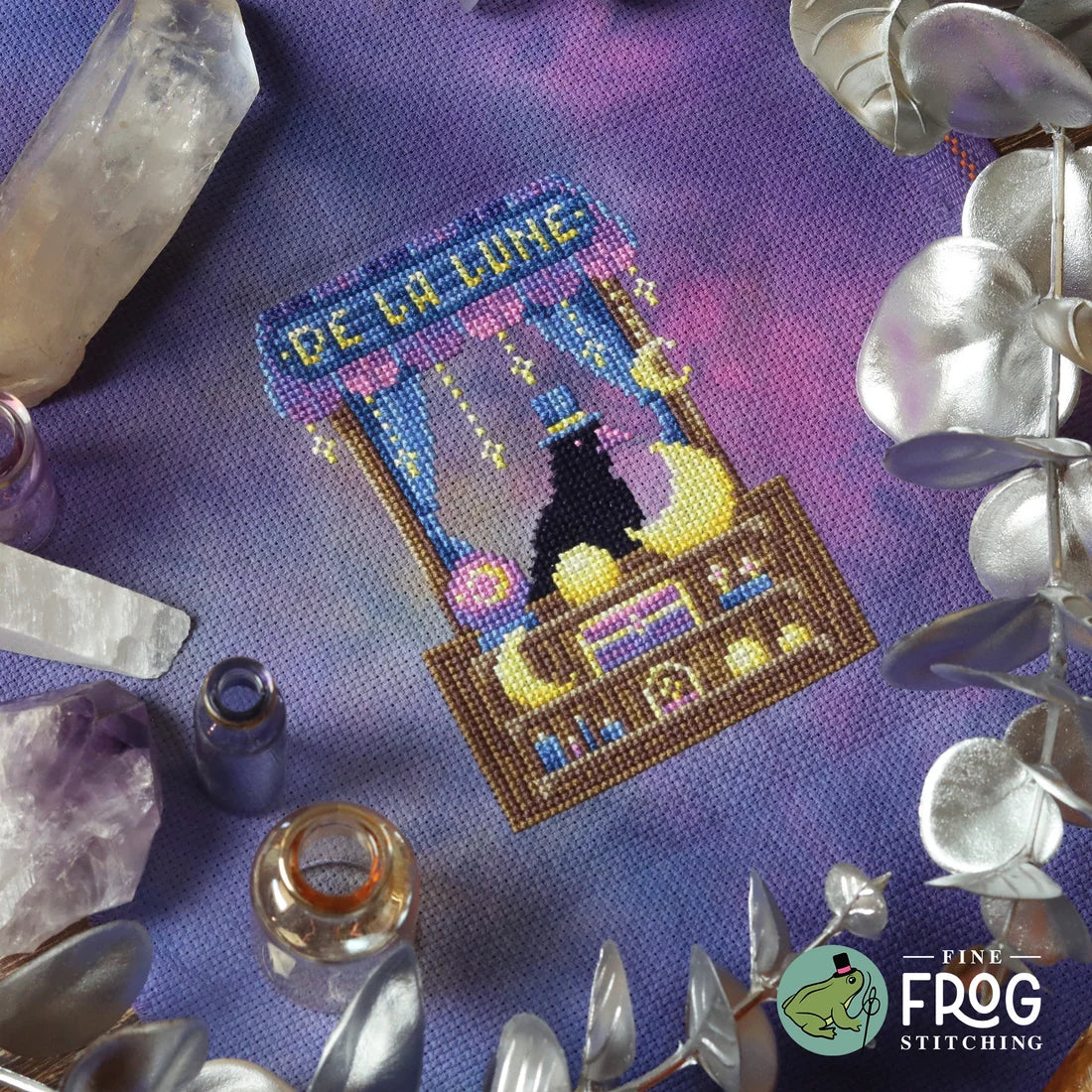 Moon Merchant Crow - Cross Stitch Pattern
