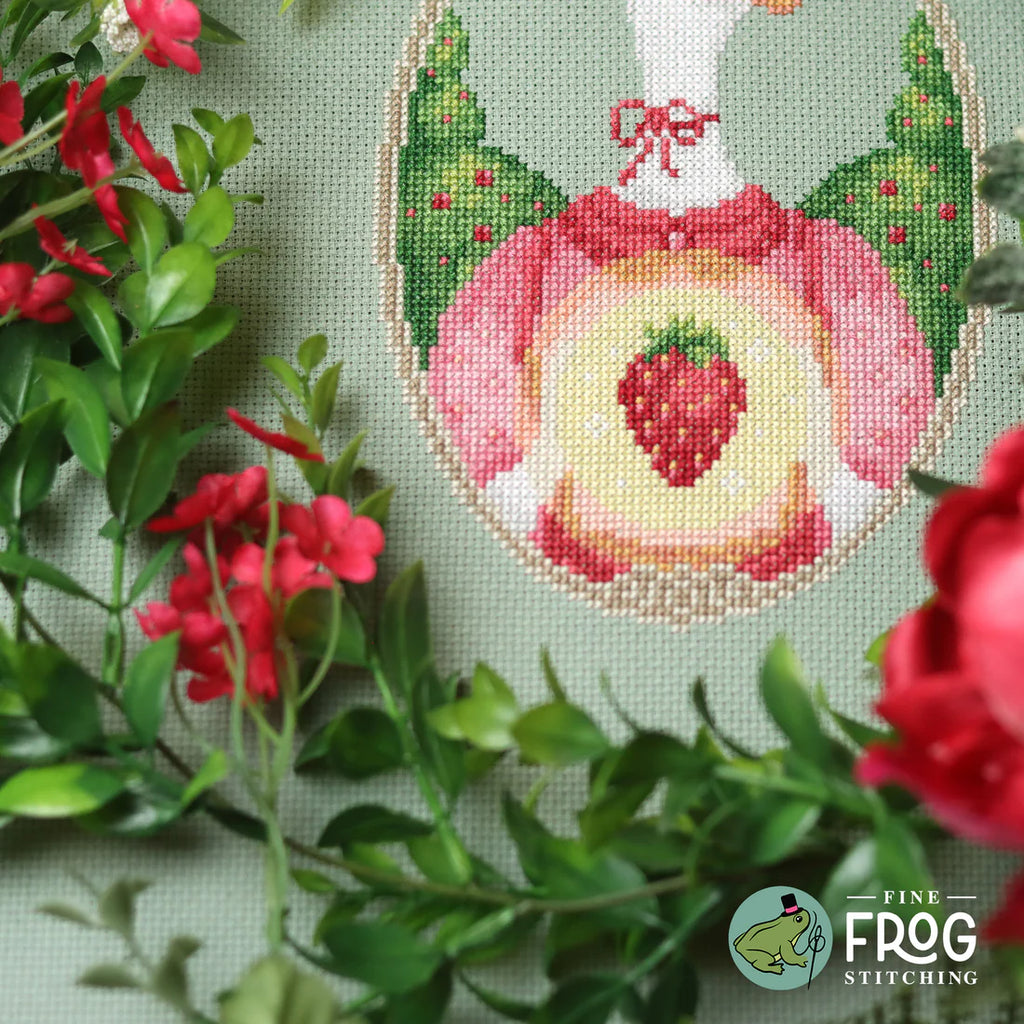 Strawberry Goose Witch - Cross Stitch Pattern