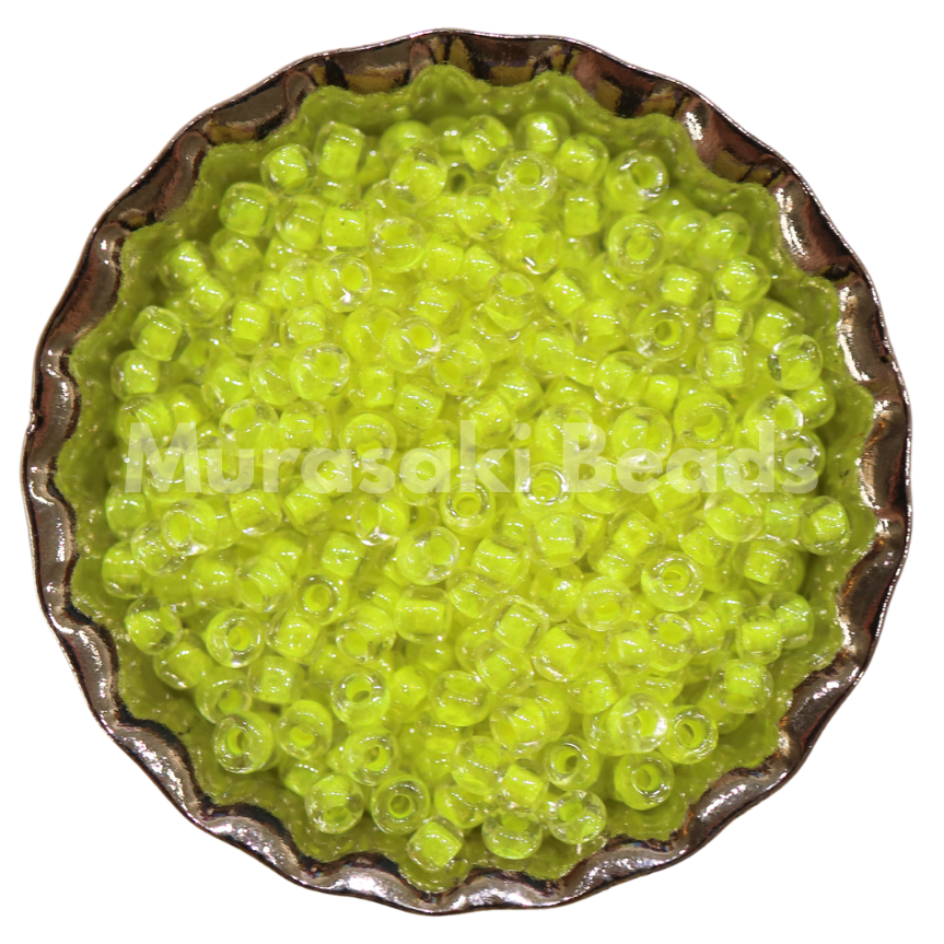Size 11 - Murasaki Crystal Neon Yellow CL Beads