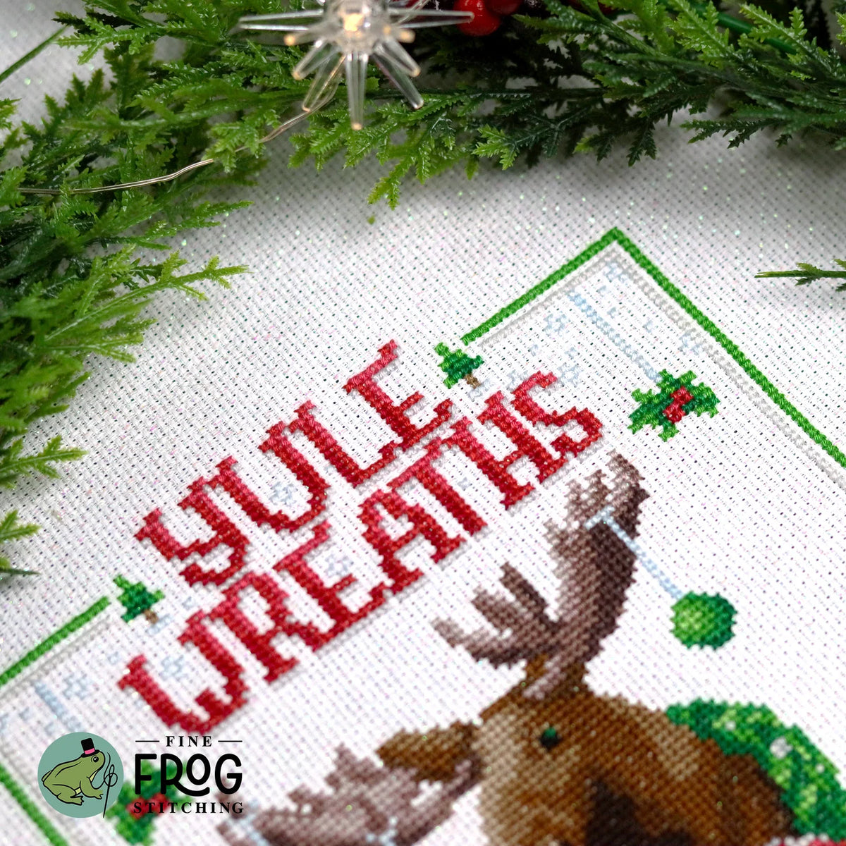 Yule Wreath Advert - Cross Stitch Pattern