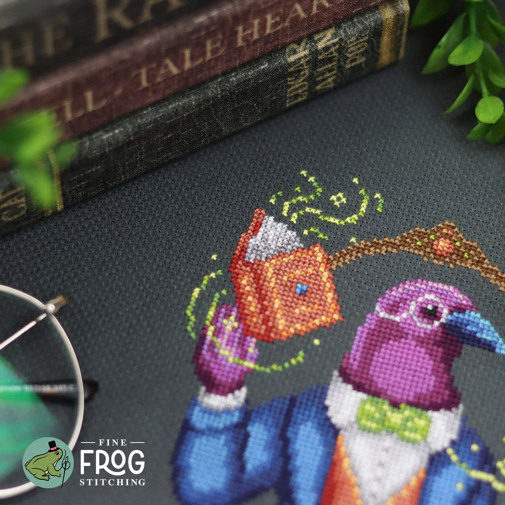 Crow Librarian - Cross Stitch Pattern