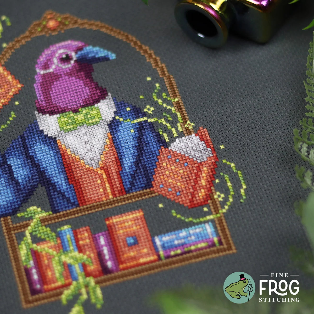 Crow Librarian - Cross Stitch Pattern