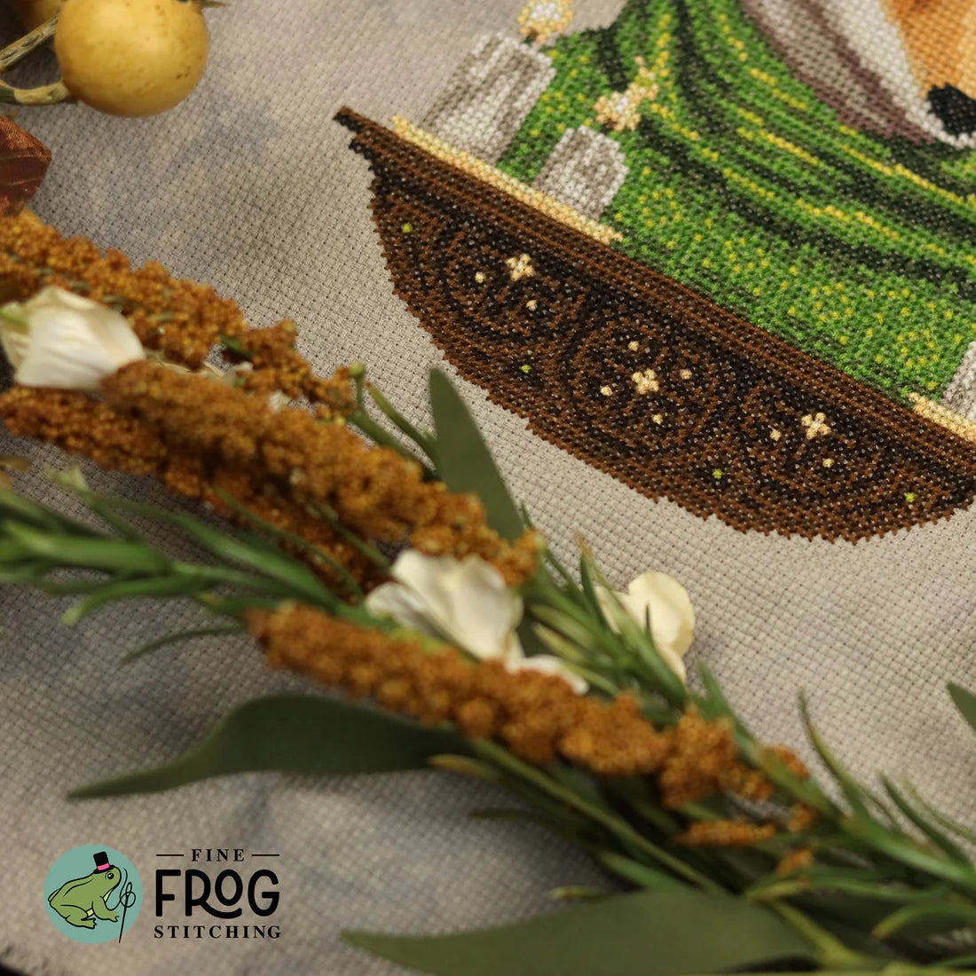 Fireside Fox - Cross Stitch Pattern