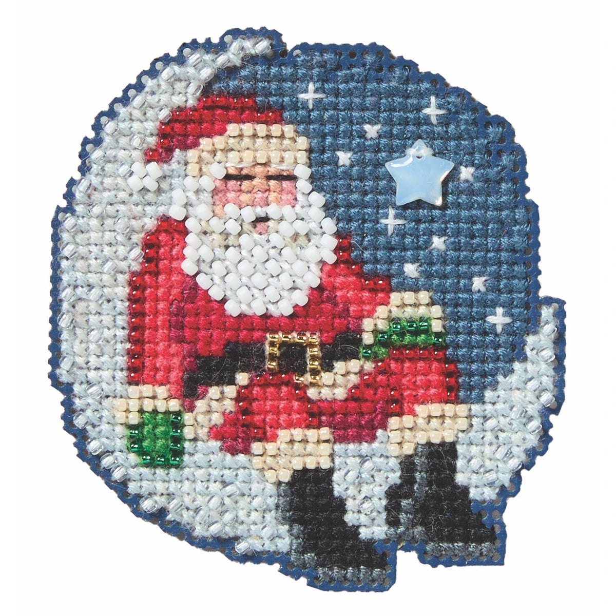 Sleepy Santa Mill Hill Ornament - Cross Stitch Kit