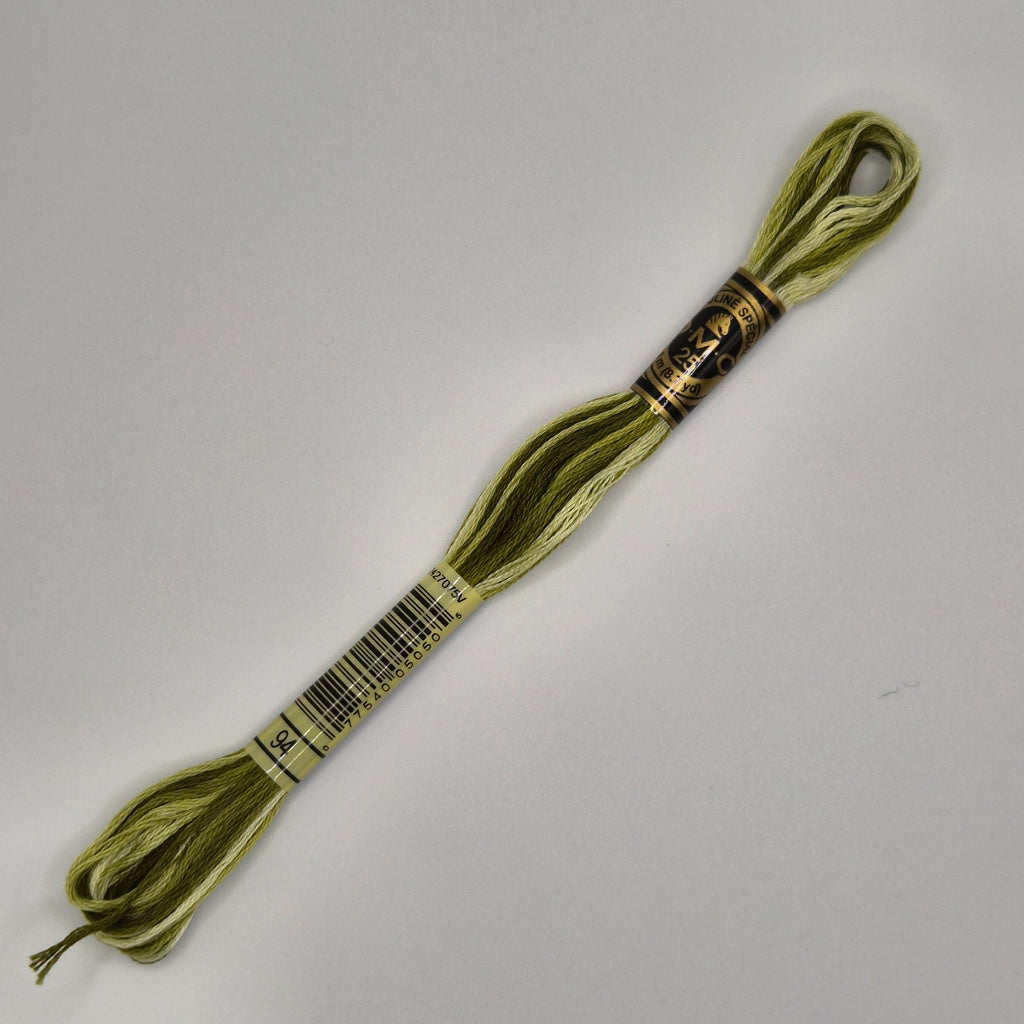 DMC 94 Variegated Khaki Green