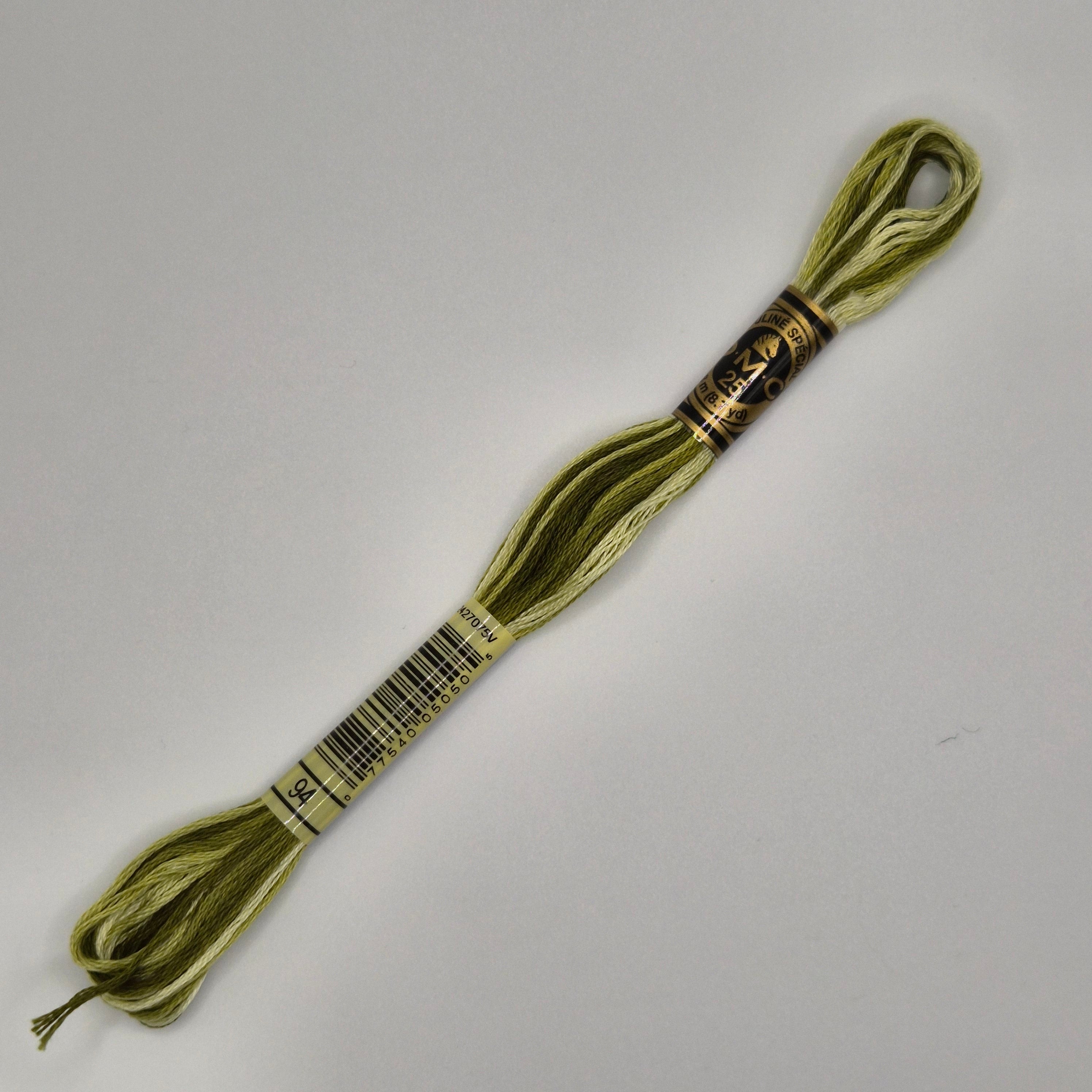 DMC 94 Variegated Khaki Green