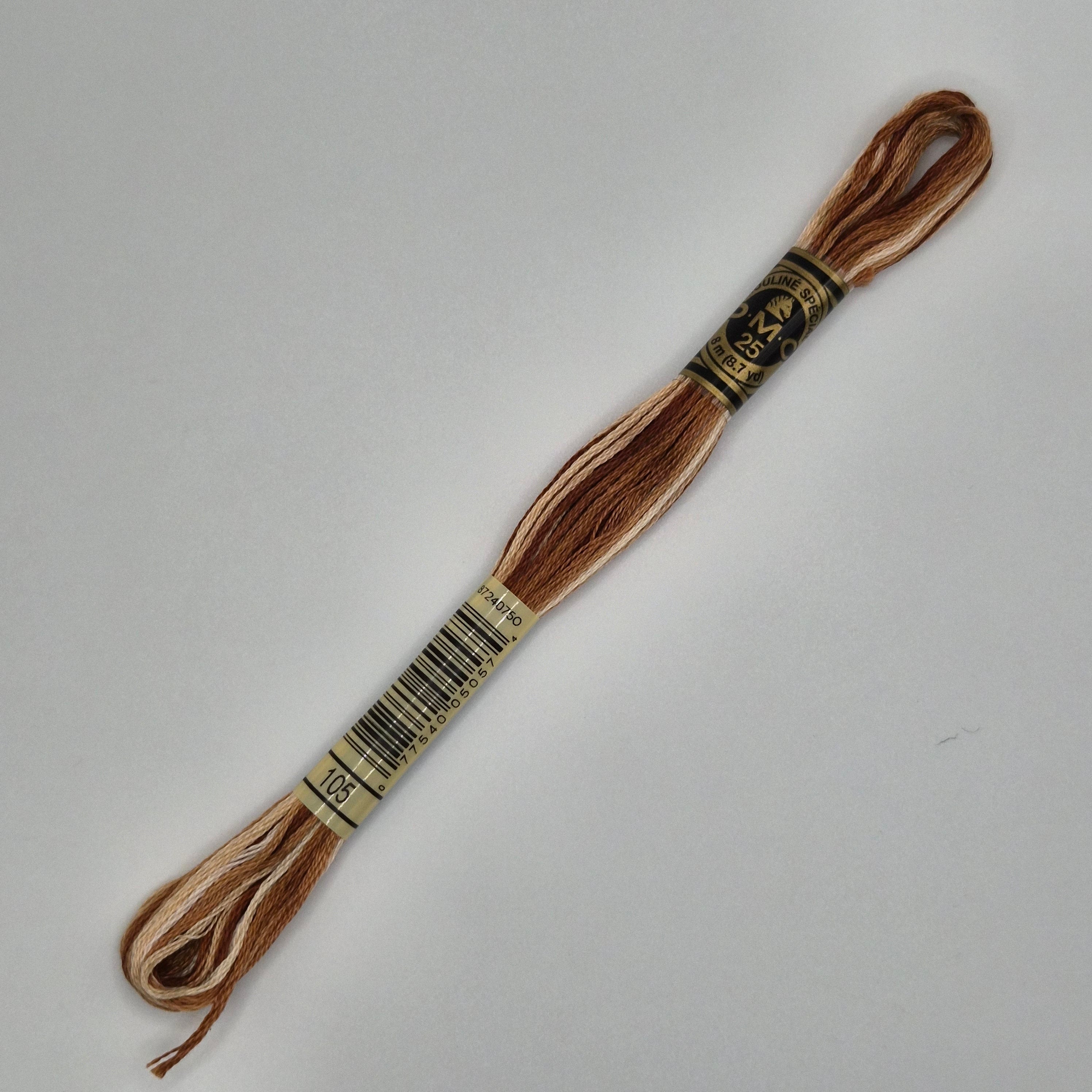 DMC 105 Variegated Tan Brown