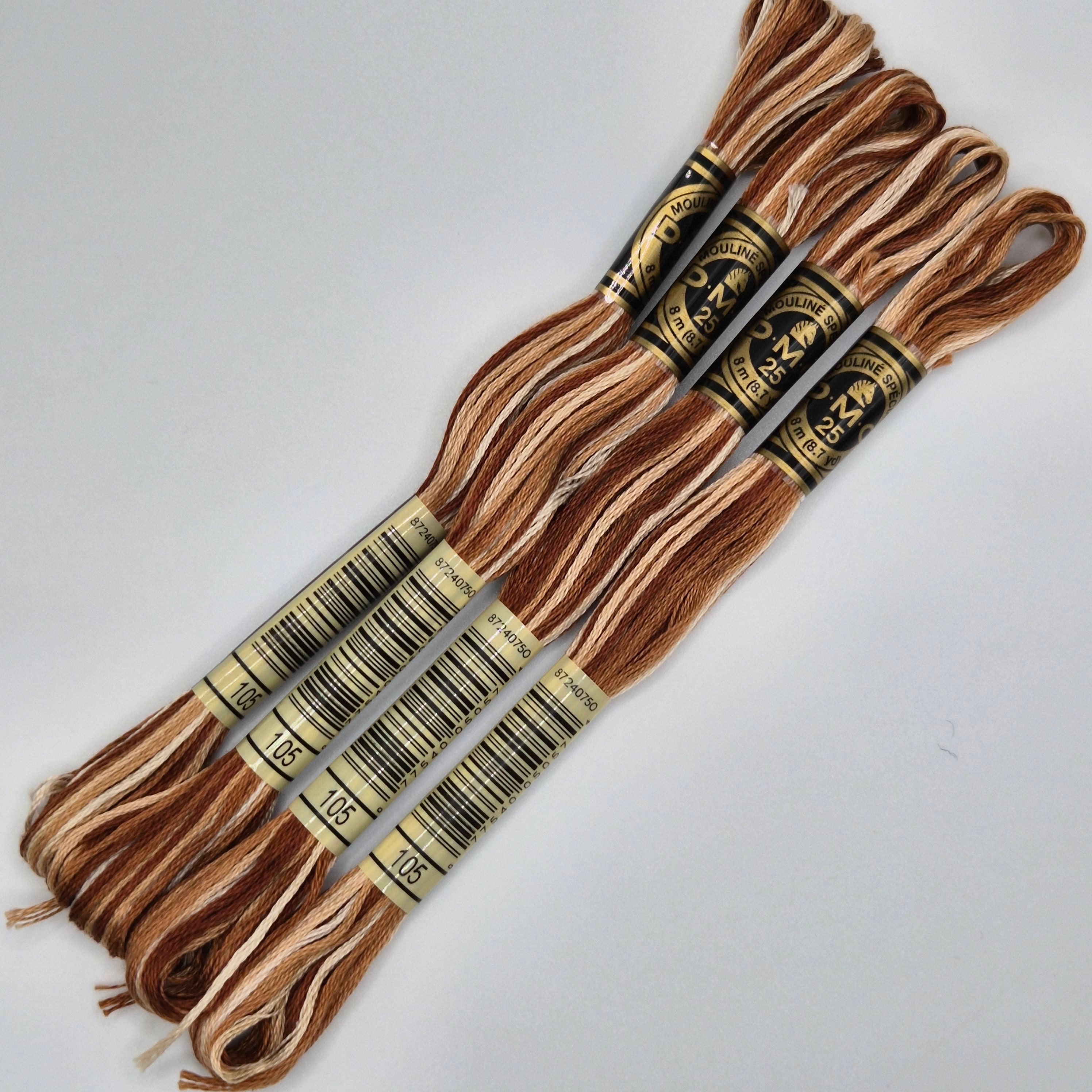 DMC 105 Variegated Tan Brown