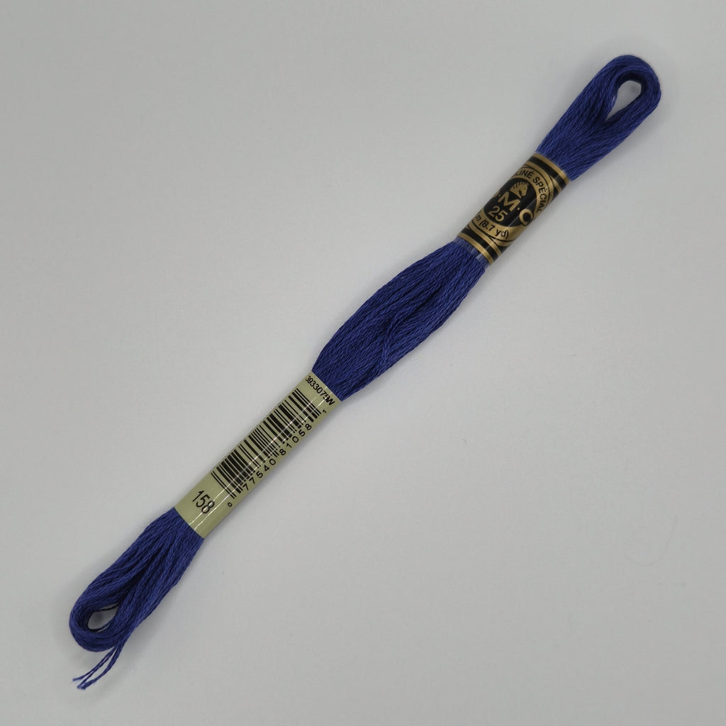 DMC 158 Med. Very Dark Cornflower Blue