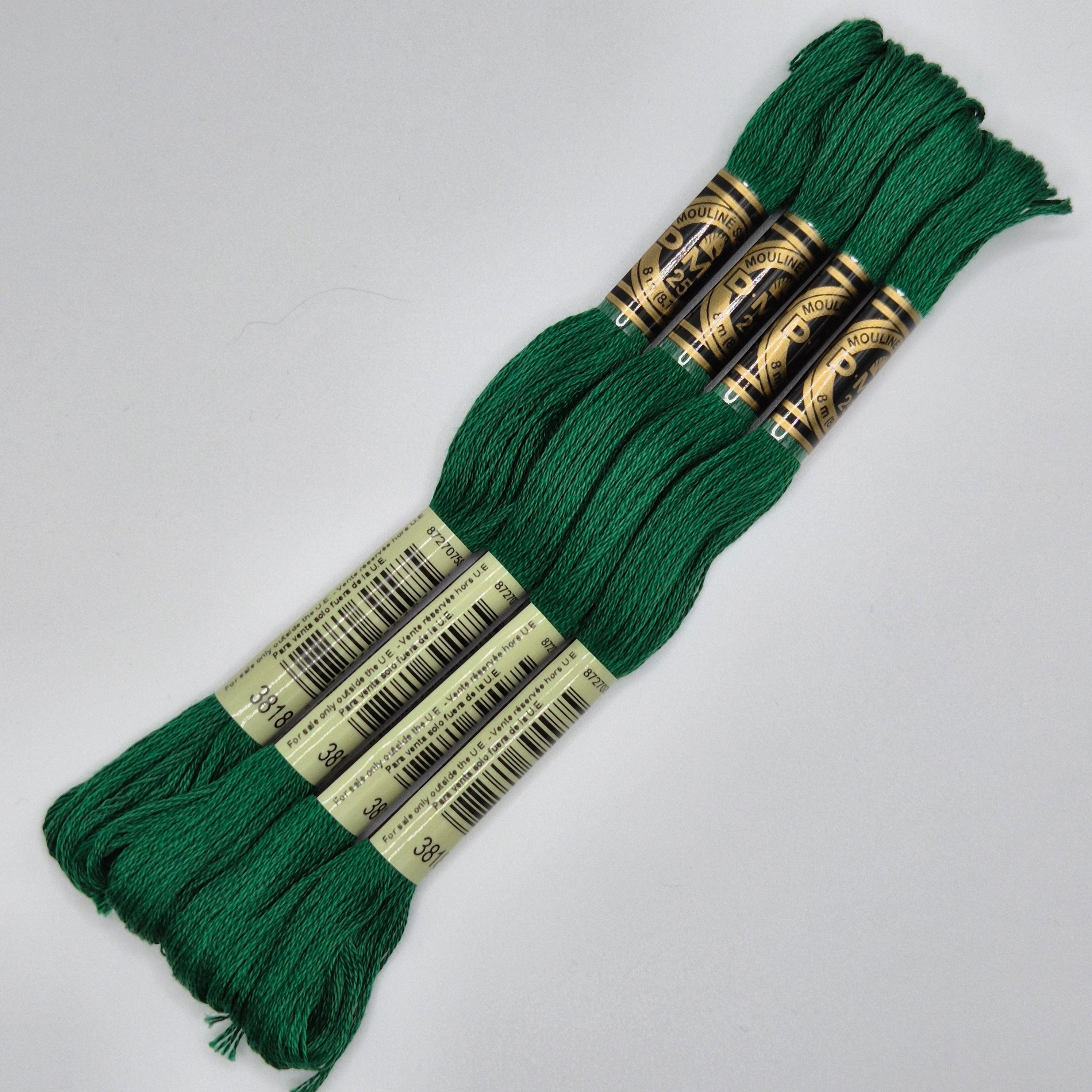 DMC 3818 Ultra Very Dark Emerald Green