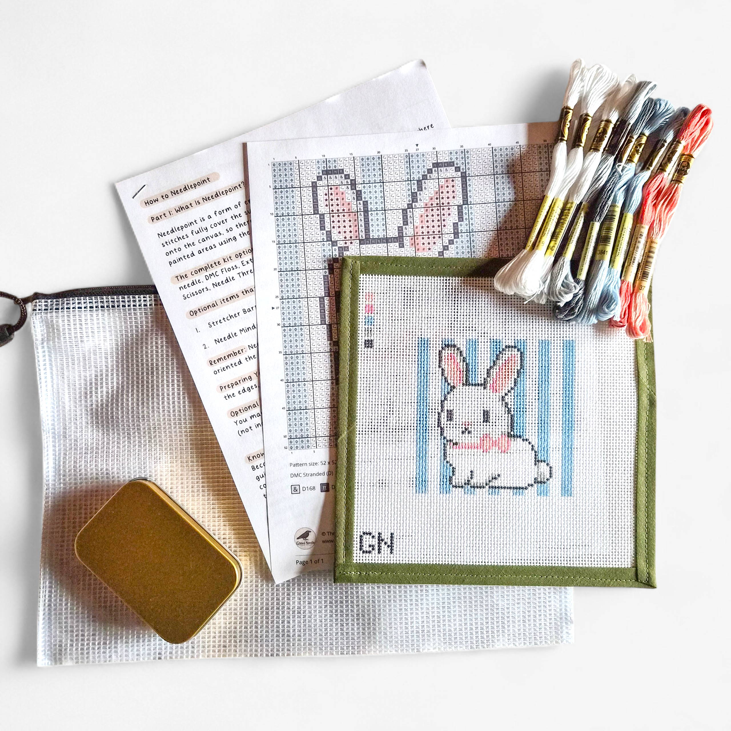 Bunny Needlepoint Kit