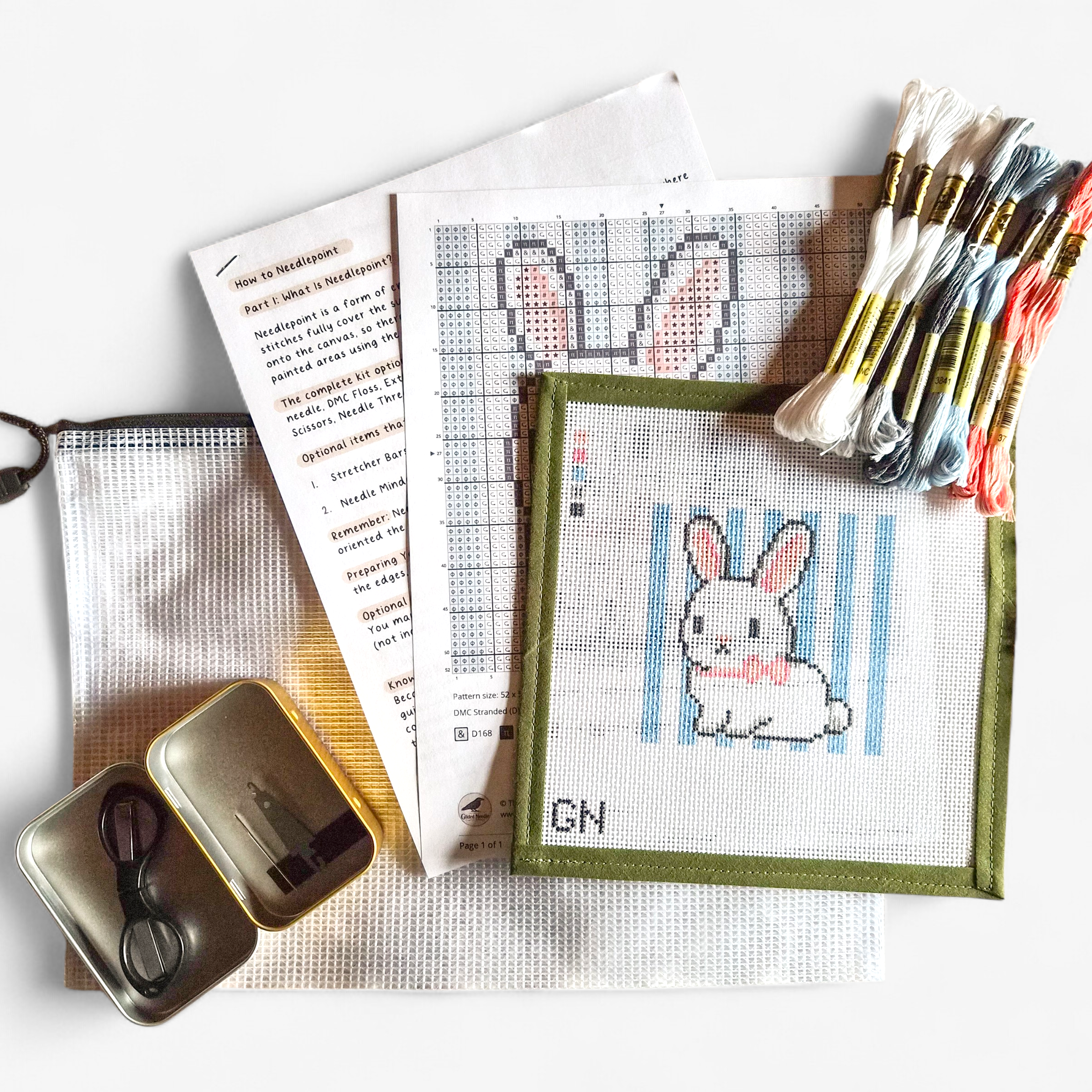 Bunny Needlepoint Kit