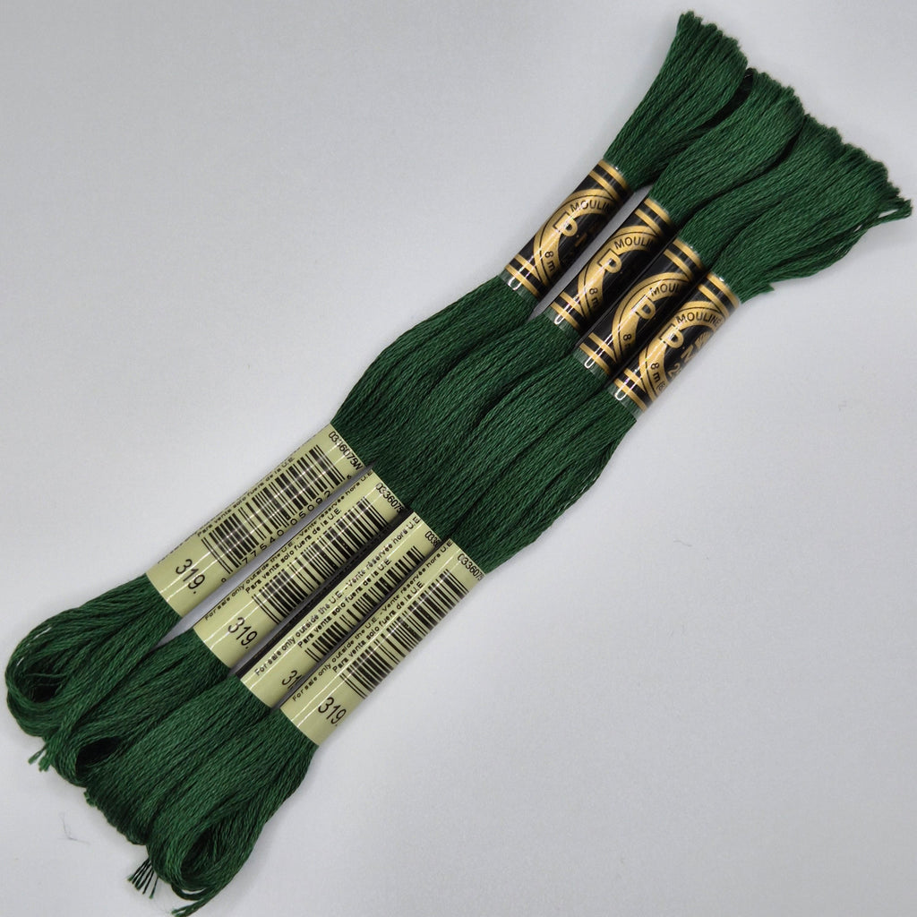 DMC 319 Very Dark Pistachio Green