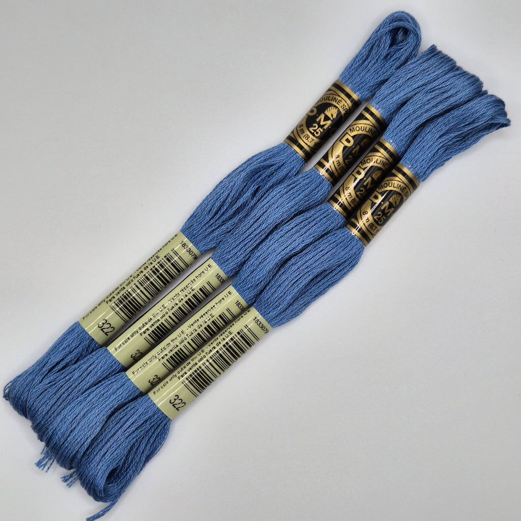DMC 322 Dark Dark Baby Blue