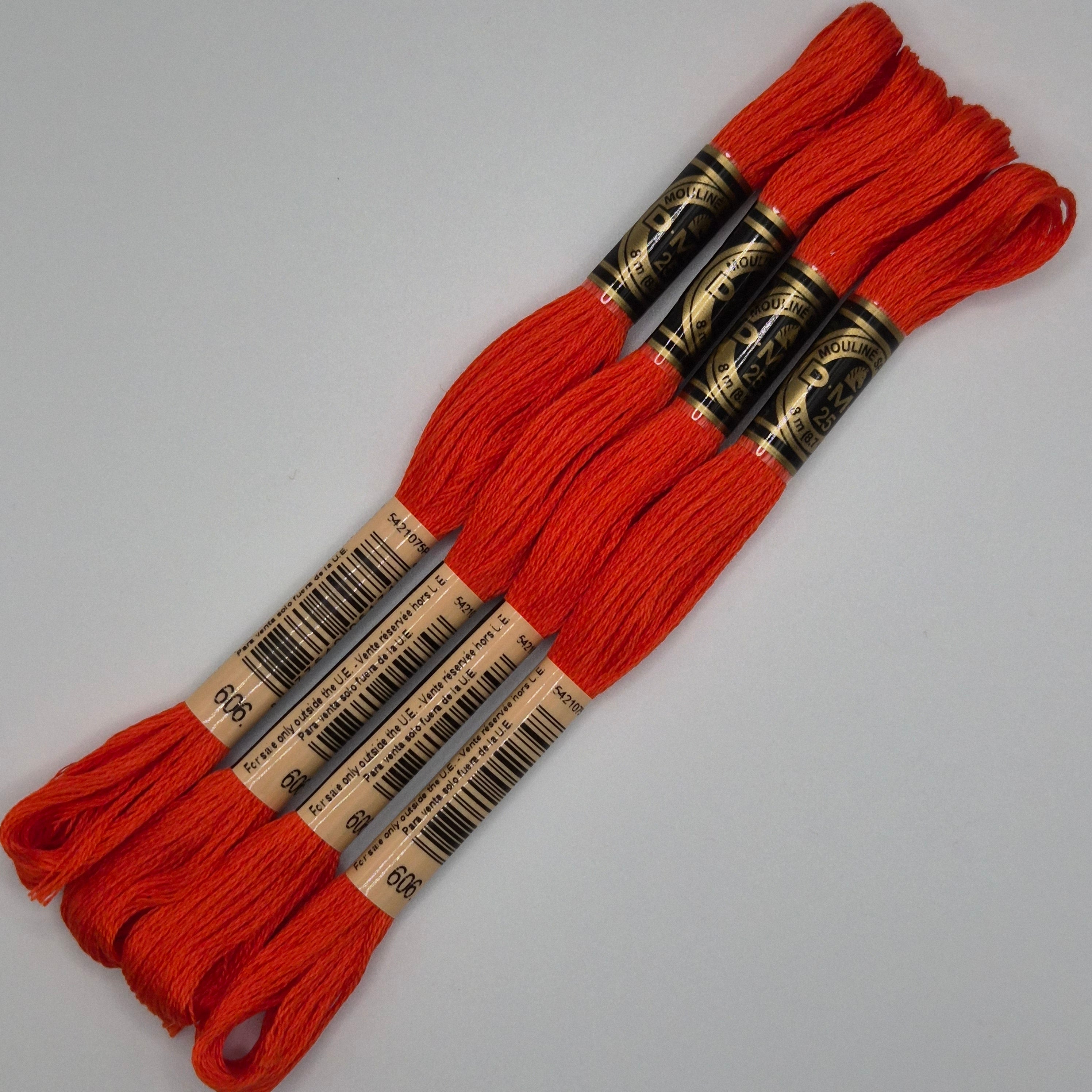 DMC 606 Bright Orange Red