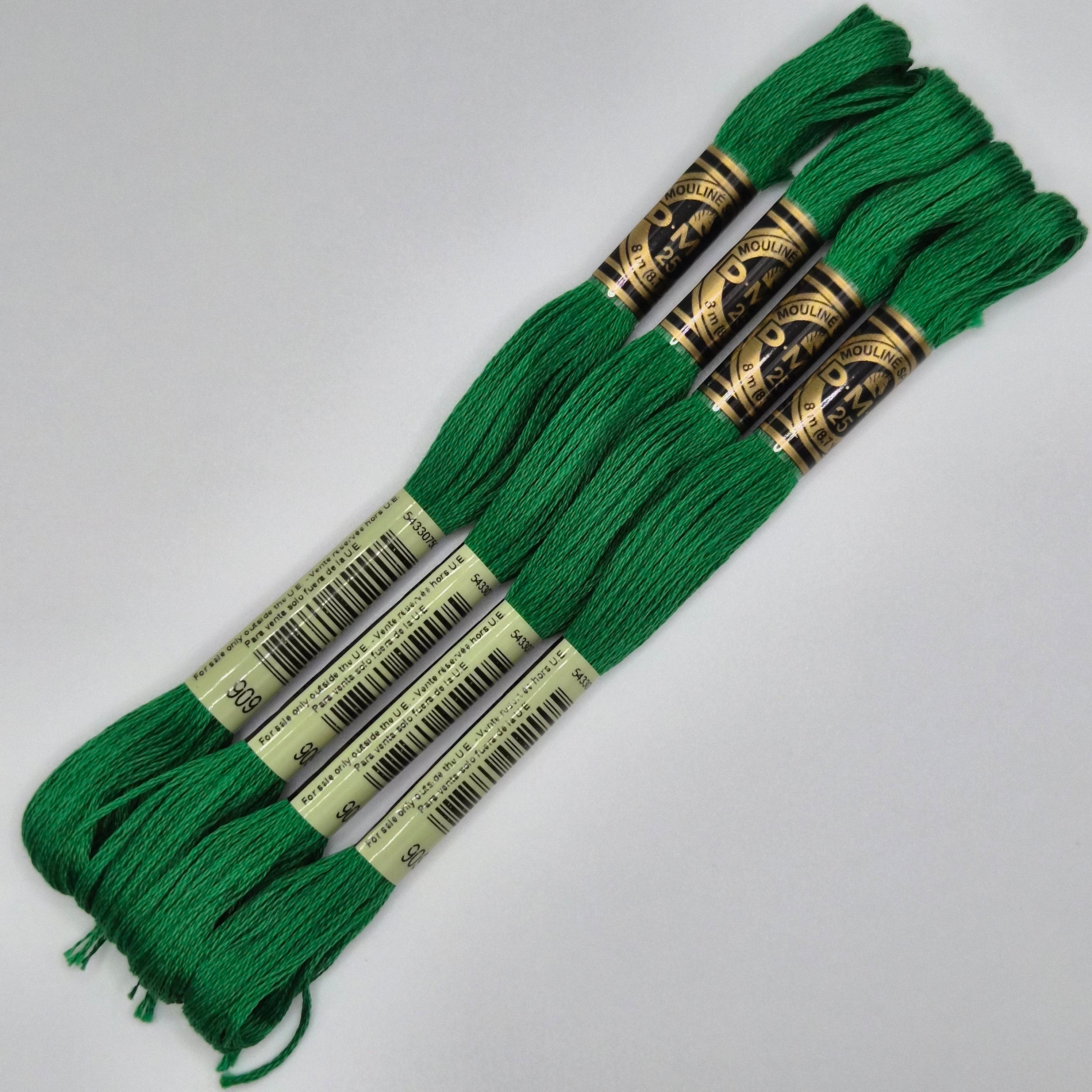 DMC 909 Very Dark Emerald Green