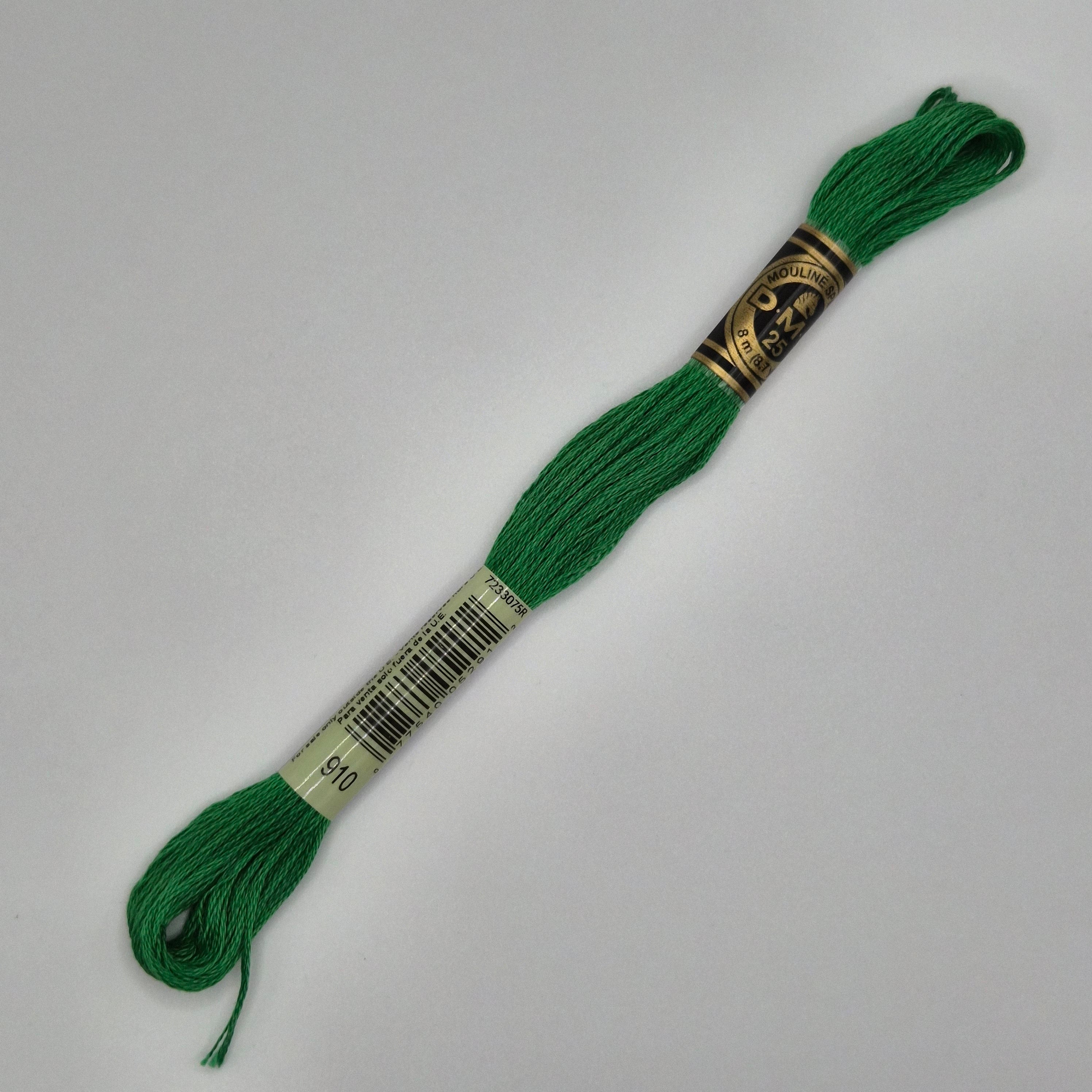 DMC 910 Dark Emerald Green
