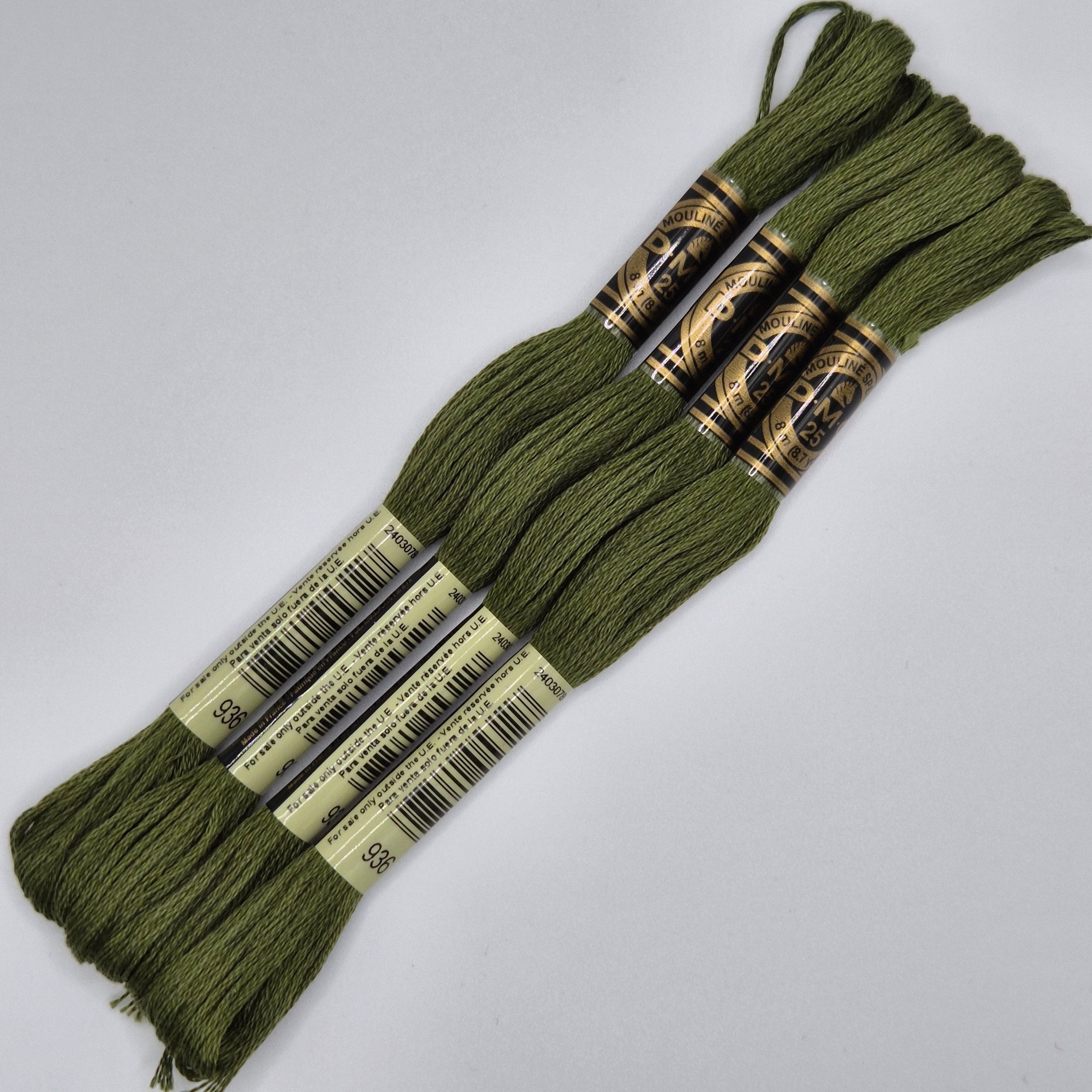 DMC 936 Very Dark Avocado Green