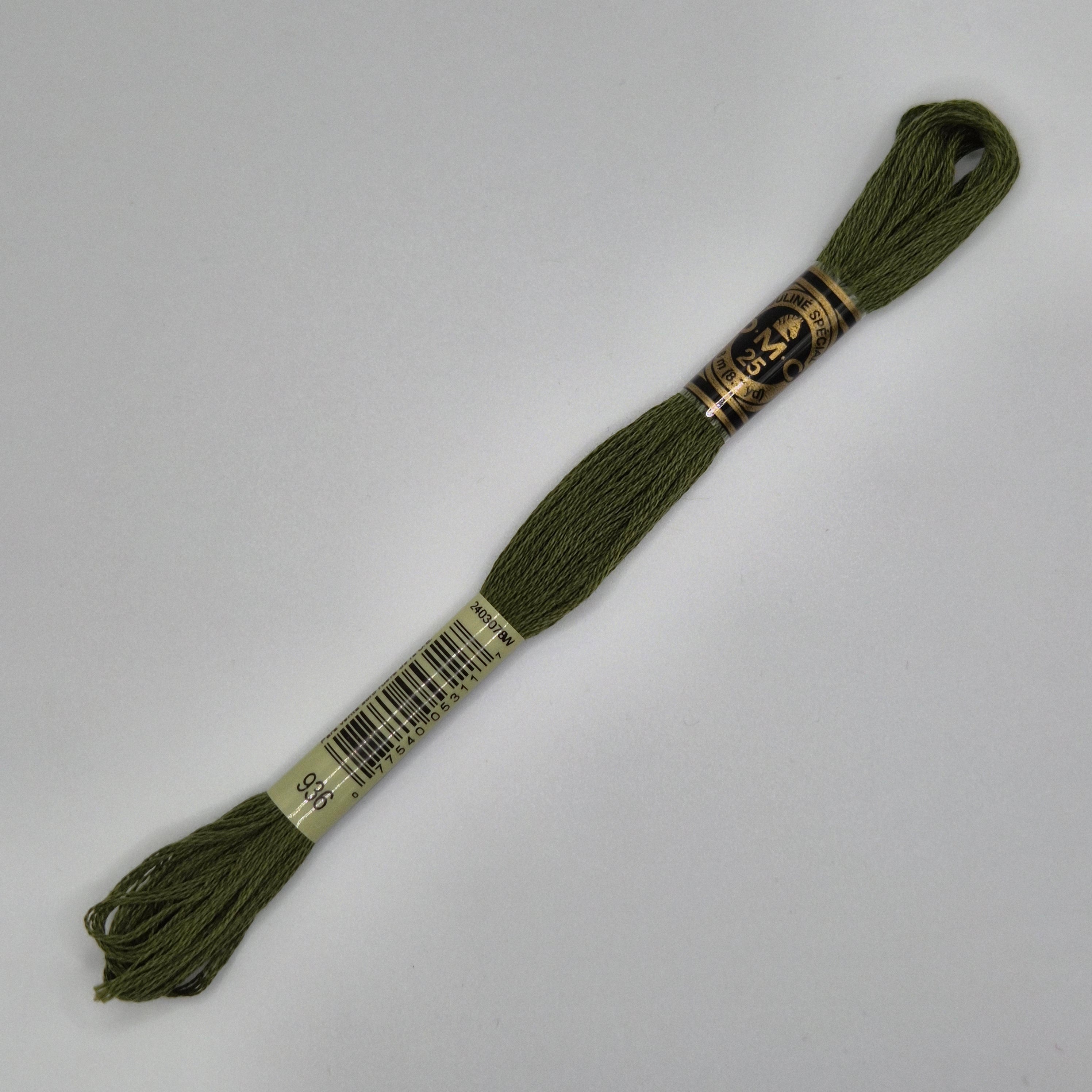 DMC 936 Very Dark Avocado Green