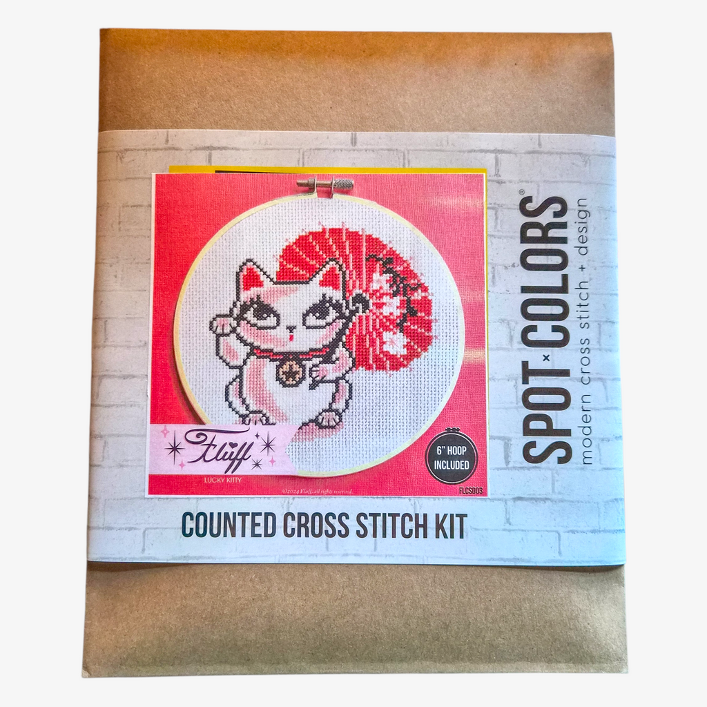 Lucky Kitty - Cross Stitch Kit