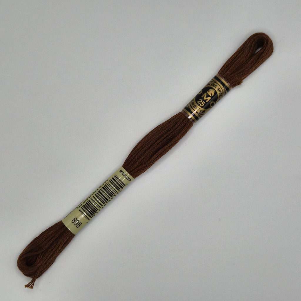 DMC 898 Very Dark Coffee Brown
