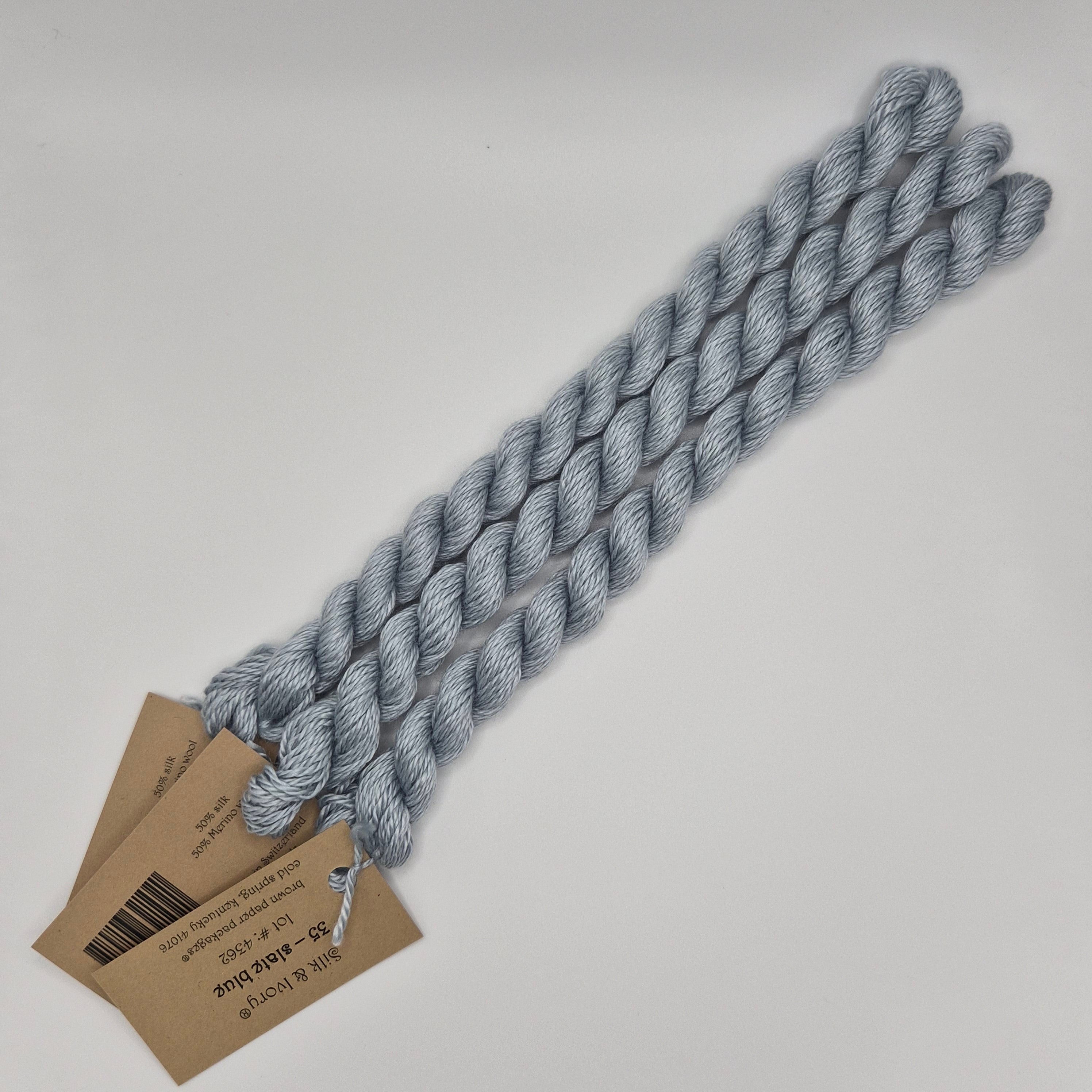 Silk & Ivory 35 Slate Blue