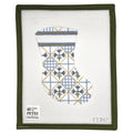 Blue Corn Flower Patchwork Mini Stocking - Designs by Petei