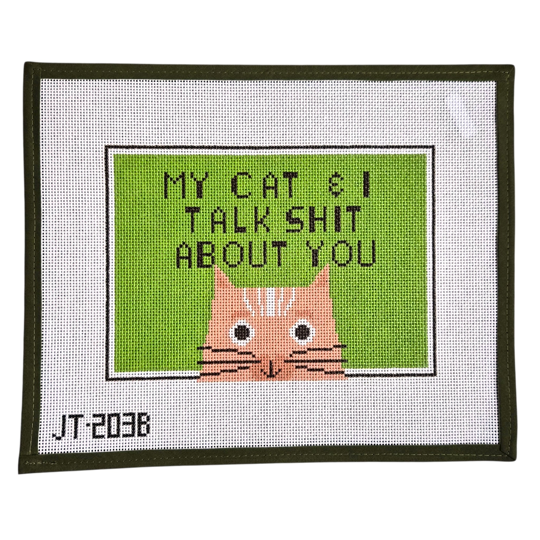 My Cat & I - Judy Tasch Needlepoint