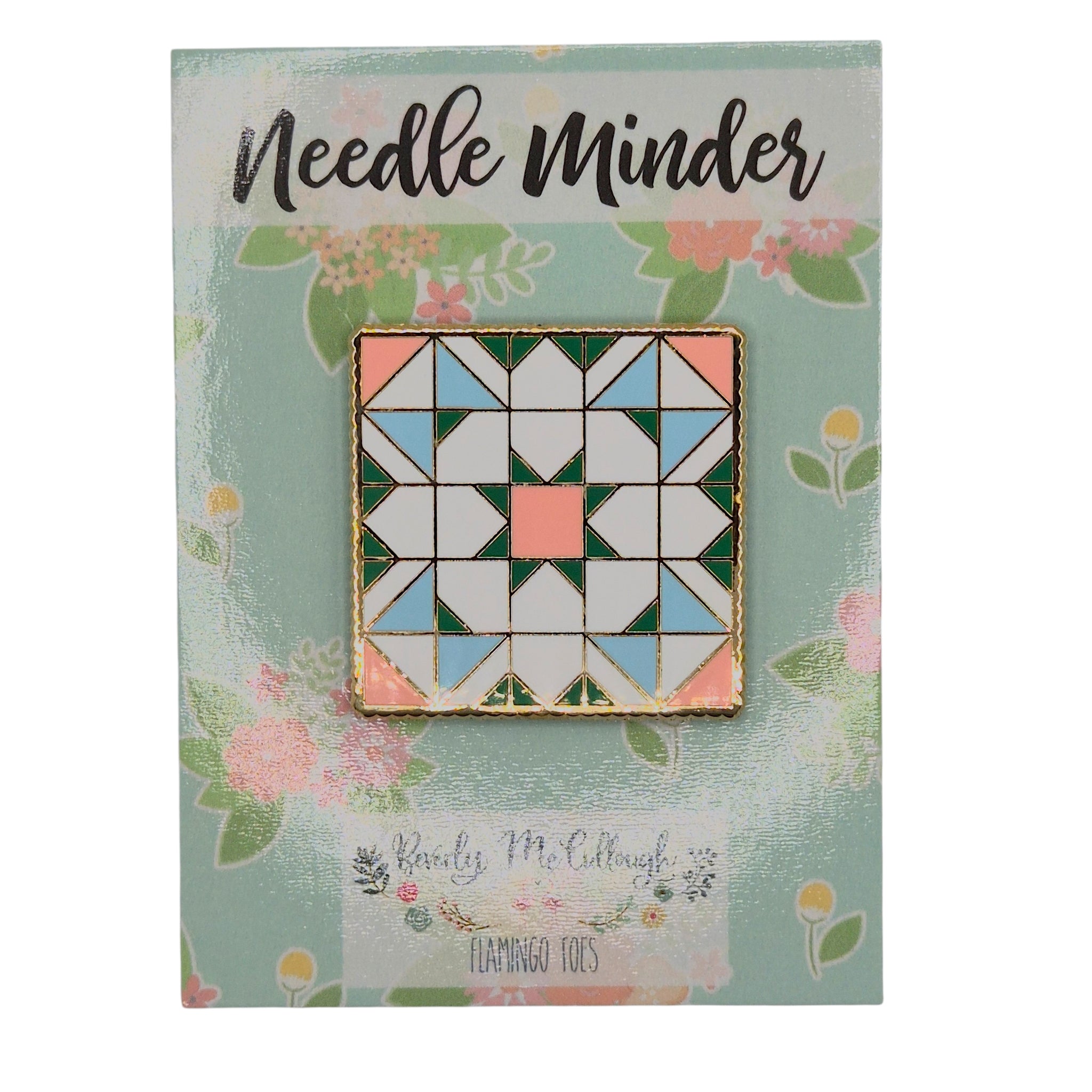 Shining Star Quilt Block Needle Minder