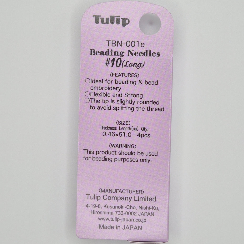 Tulip Beading Needles #10 Long