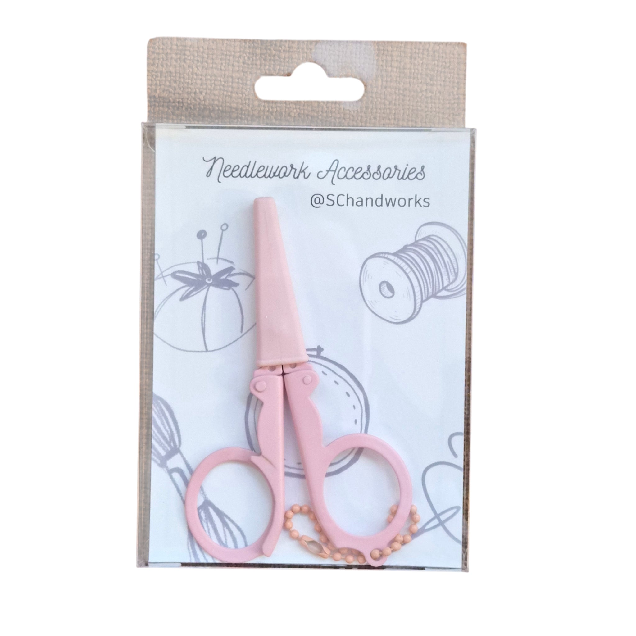 Portable Folding Scissors - Blush