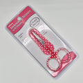 Embroidery Scissors with Sheath - Red & White Polka Dot