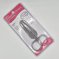 Embroidery Scissors with Sheath - Black & White Chevron