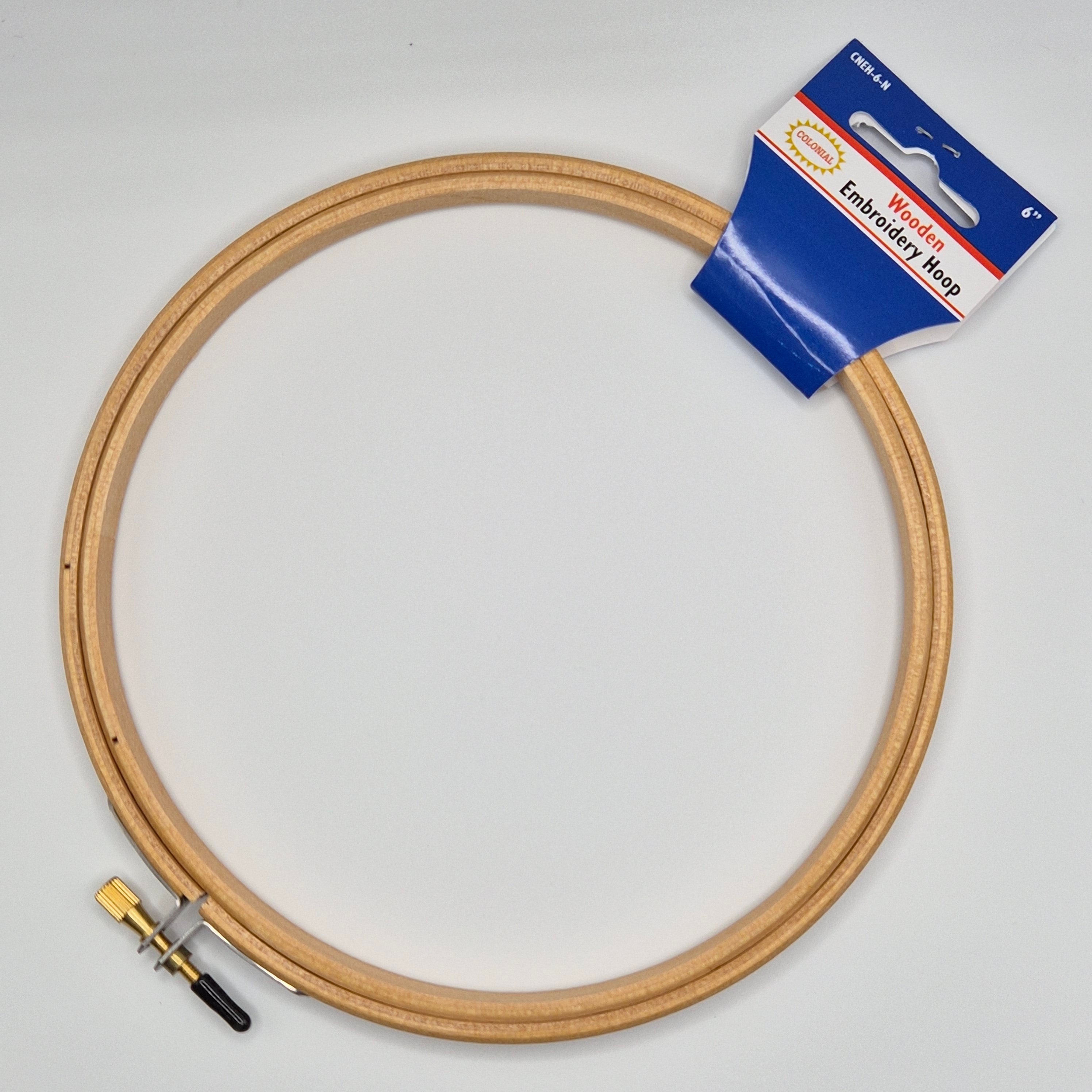 6" Superior Round Edge Wood Hoop