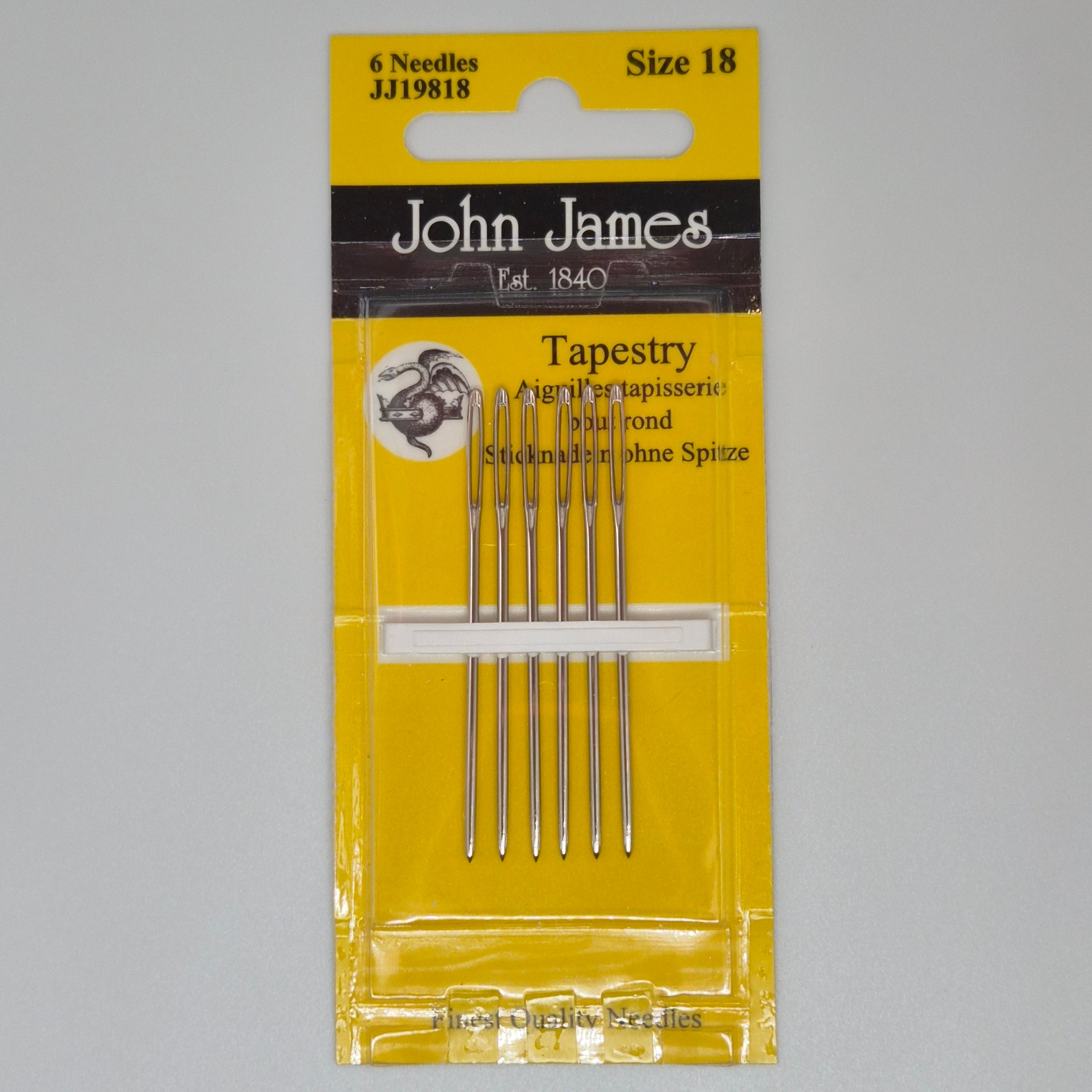 JJ Tapestry Needles - Size 18