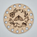 Floral Moth Embroidery Floss Storage Holder
