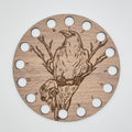 Crow & Skull Embroidery Floss Storage Holder