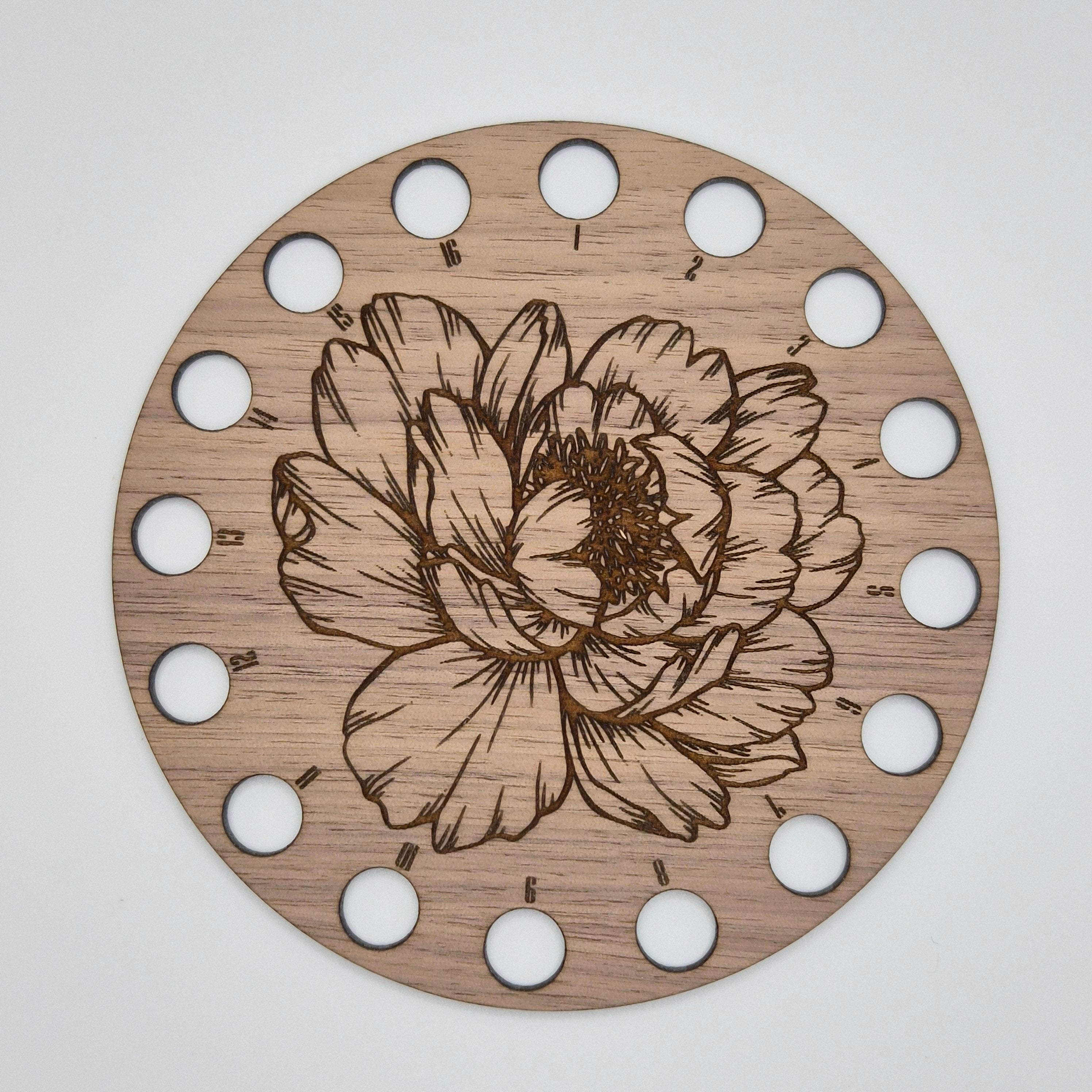 Peony Embroidery Floss Storage Holder