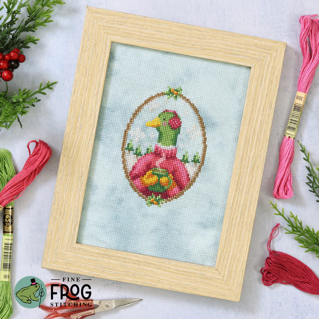 Hot Cocoa Duck - Cross Stitch Pattern