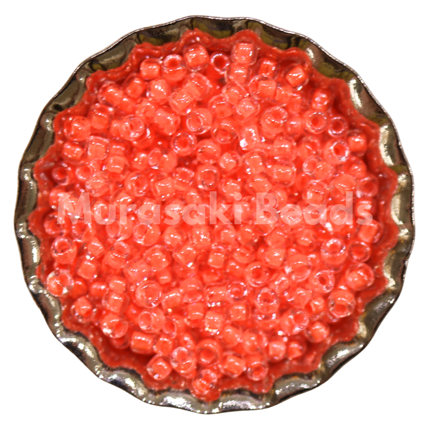 Size 11 - Murasaki Crystal Neon Cantalope CL Beads