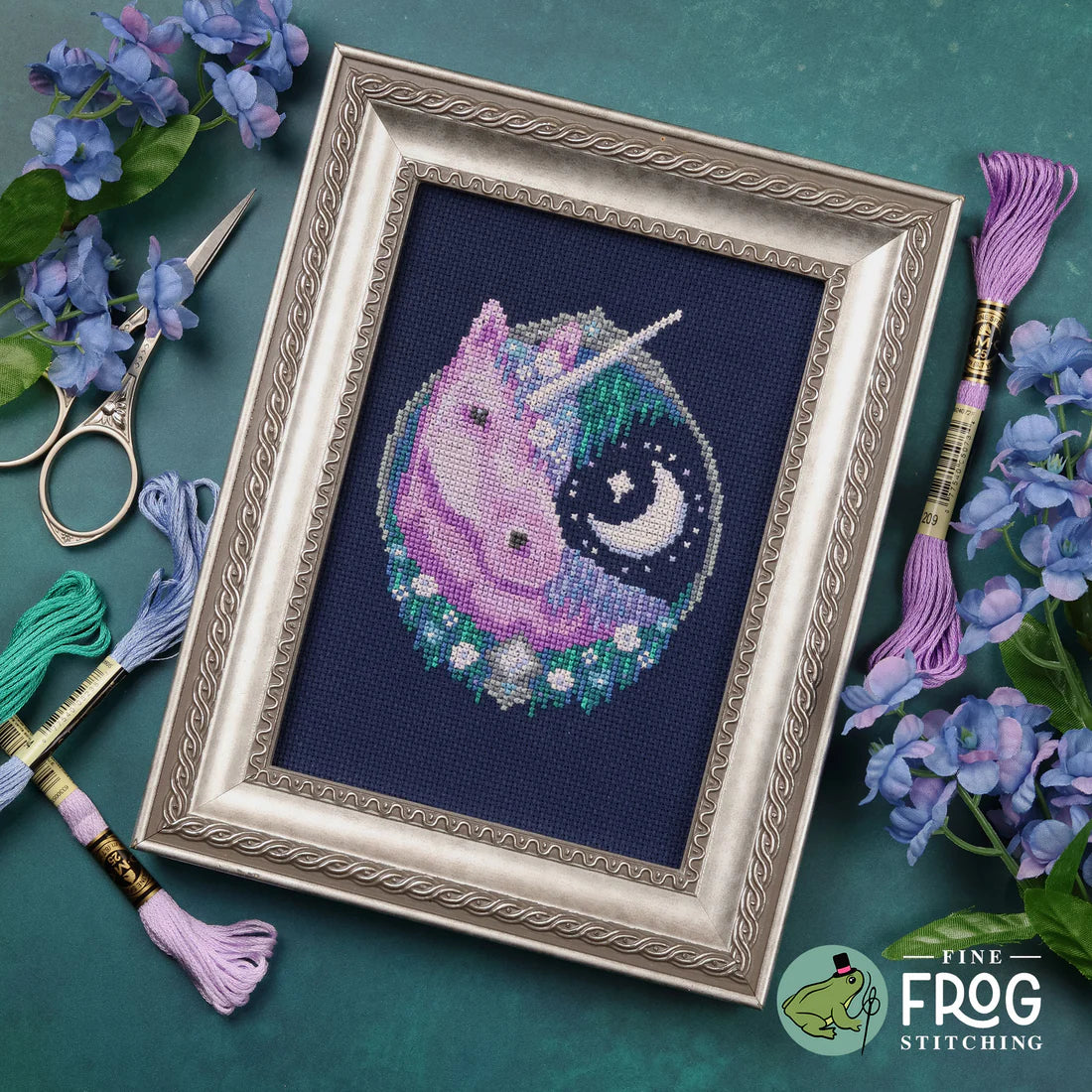Moon Garden Unicorn - Cross Stitch Pattern